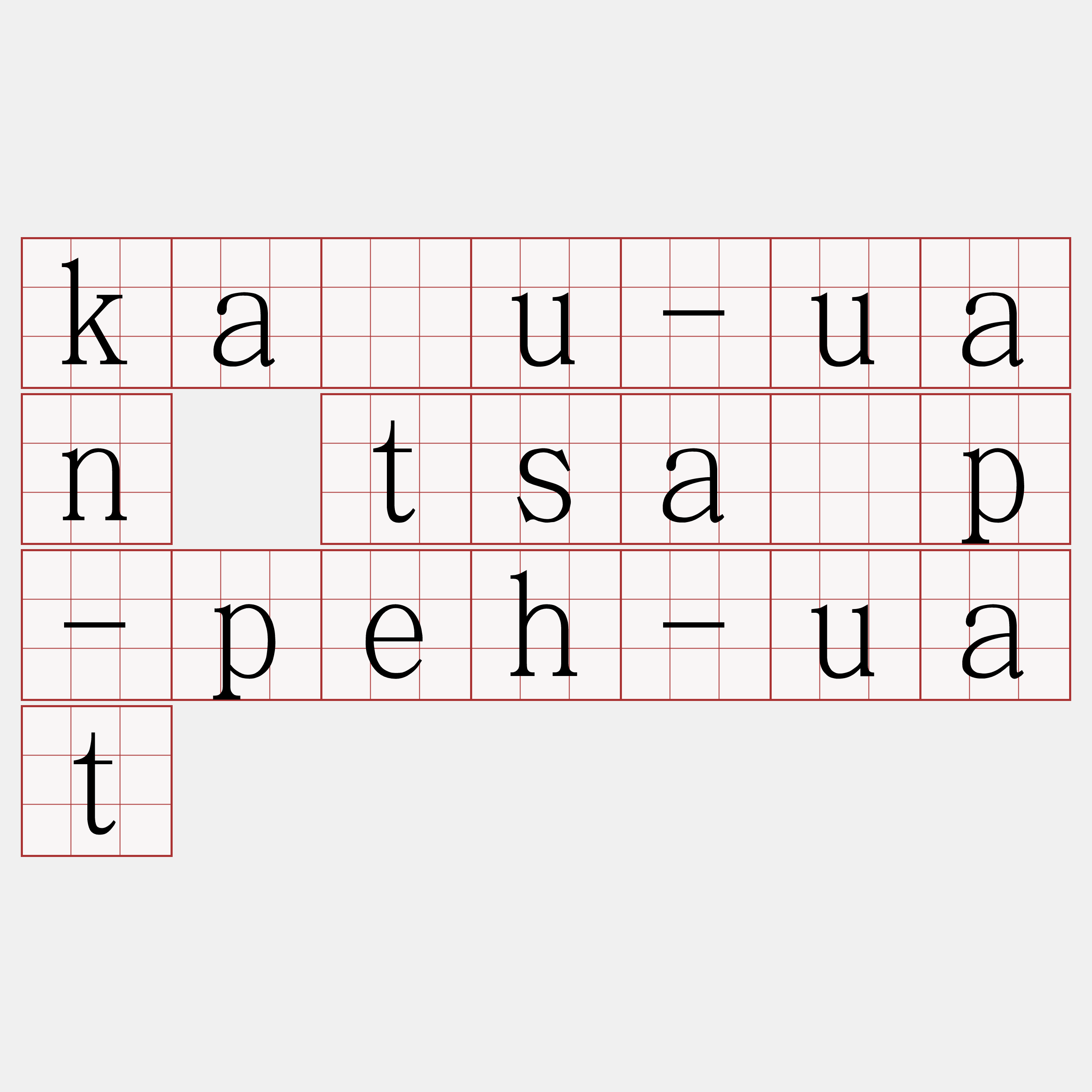 káu-uan tsa̍p-peh-uat